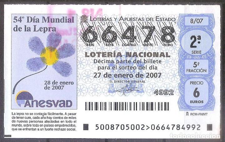 Lotteria Nationale Spagnola: LOTERIA NACIONAL,27/01/2007.
