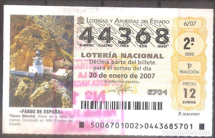 Lotteria Nationale Spagnola: LOTERIA NACIONAL,20/01/2007.