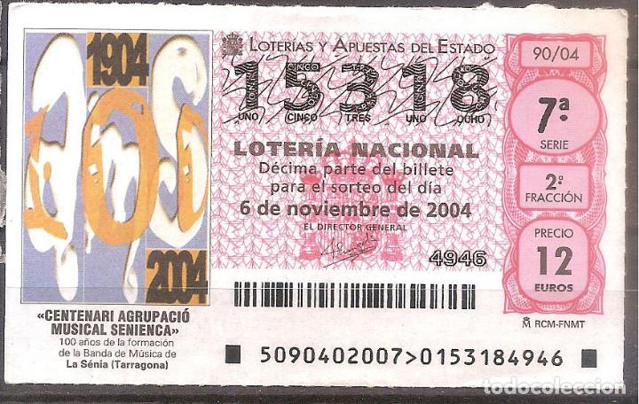 Lotaria Nacional: LOTERIA NACIONAL,06/11/2004.