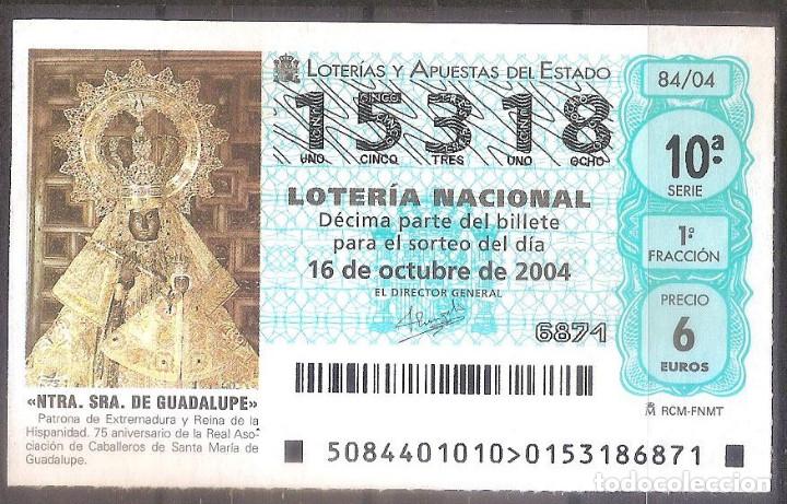 Lotaria Nacional: LOTERIA NACIONAL,23/10/2004.