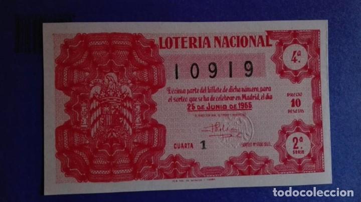 Nationale spanische Lotterie: decimo de loteria de 1955 sorteo 18