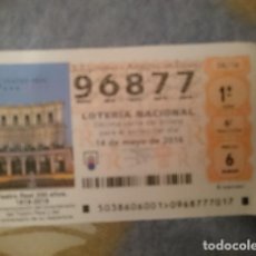 Lotería Nacional: BOLETO LOTERIA NACIONAL - 96877 - 14 MARZO 2016
