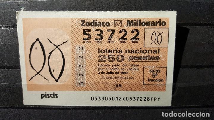 Sorteo Zodiaco Millonario 1993 Signo Piscis 3 Vendido En Venta