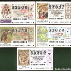 Lotería Nacional: CINCO AÑOS LOTERÍA NACIONAL. Lote 112423147