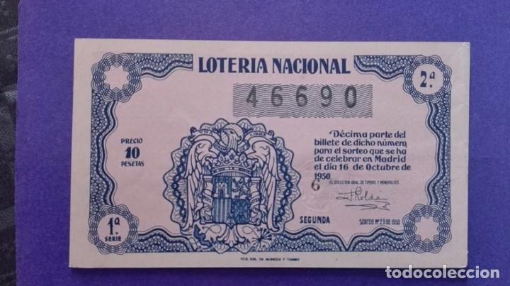 Loter&iacute;a nacional: decimo de 1950 sorteo 29 - Foto 1
