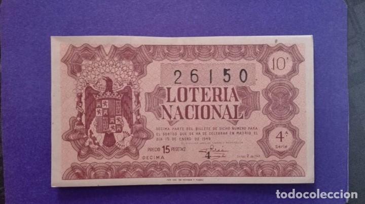 Loter&iacute;a nacional: decimo de 1949 sorteo 2 - Foto 1
