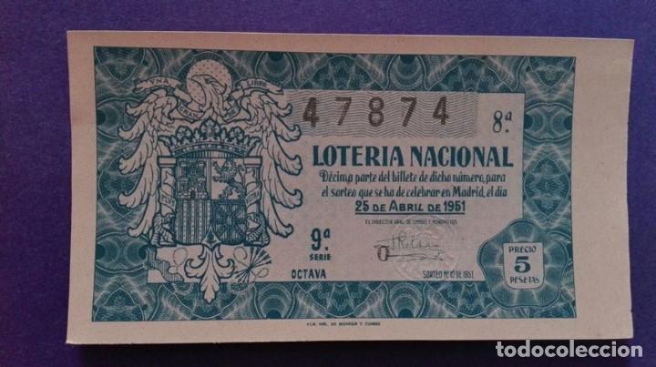 Loter&iacute;a nacional: decimo de 1951 sorteo 12 - Foto 1