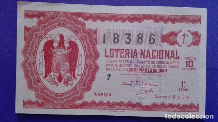 Loter&iacute;a nacional: decimo de 1953 sorteo 8 - Foto 1