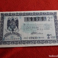 Lotería Nacional: DÉCIMO. SORTEO Nº: 30 DE 1939.. Lote 115351239