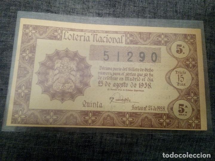 Loter&iacute;a nacional: Sorteo 24 de 1958 - Foto 1