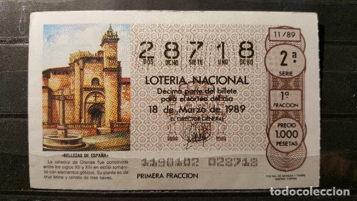 Decimo Loteria Nacional 18 Marzo 1989 Sorteo 11 Buy Old Spanish