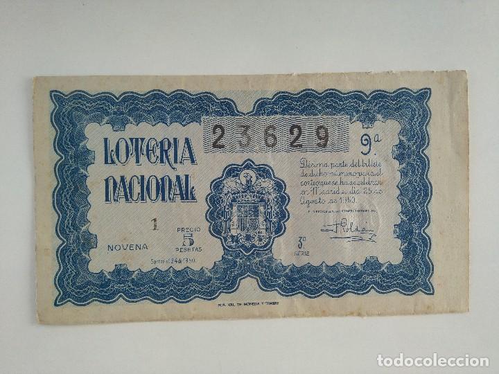 Nationale spanische Lotterie: LOTERIA 25 AGOSTO 1950 SORTEO 24