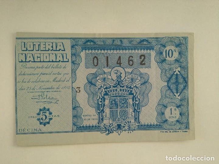 Nationale spanische Lotterie: LOTERIA 25 NOVIEMBRE 1950 SORTEO 33