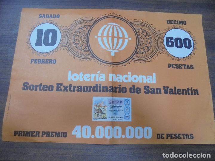 Loterie Nationale: LOTERIA NACIONAL. SORTEO EXTRAORDINARO DE SAN VALENTIN. 10 DE FEBRERO DE 1979.