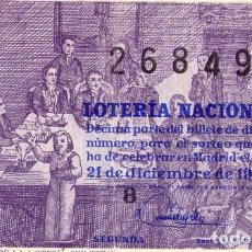 Lotería Nacional: LOTERIA NACIONAL NÚMERO 26849 DEL 21 DICIEMBRE 1963