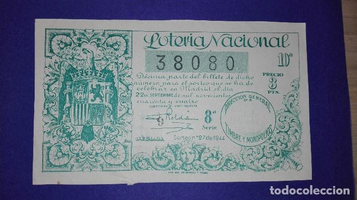 Loter&iacute;a nacional: decimo de 1944 sorteo 27 - Foto 1