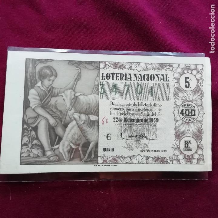Loter&iacute;a Nacional: Sorteo 36 de 1959