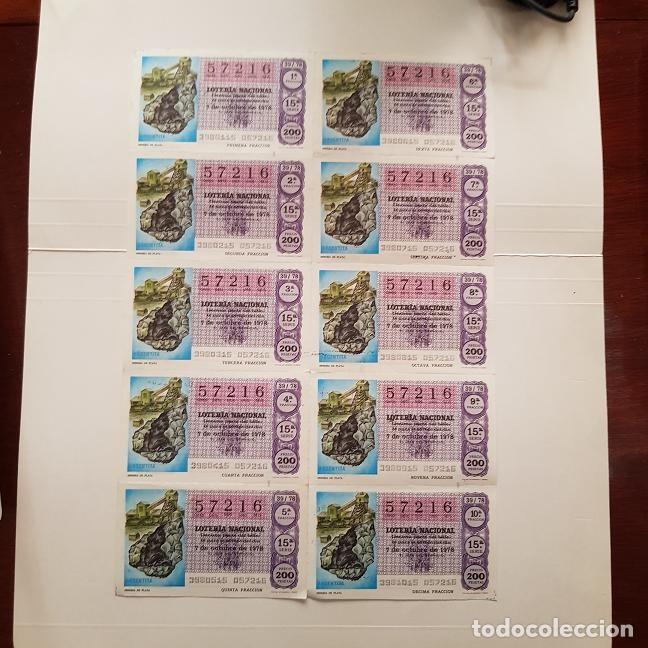 Lotaria Nacional: BILLETE LOTER&Iacute;A NACIONAL,SORTEO 39/78, 1978,MINER&Iacute;A DE PLATA,ADM&Oacute;N. 16,c/ sagasta,SEVILLA