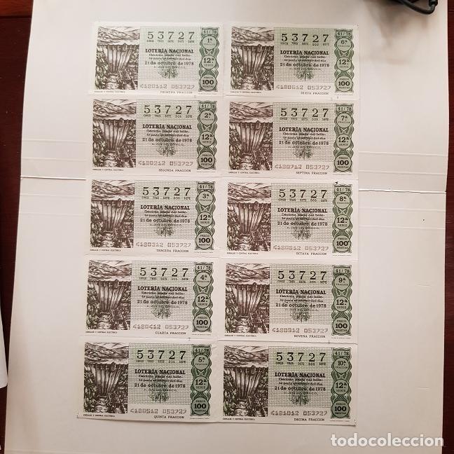 Nationale spanische Lotterie: BILLETE LOTER&Iacute;A NACIONAL,SORTEO 41/78, 1978,EMBALSE Y CENTRAL EL&Eacute;CTRICA,ADM&Oacute;N. 16,C/ SAGASTA,SEVILLA
