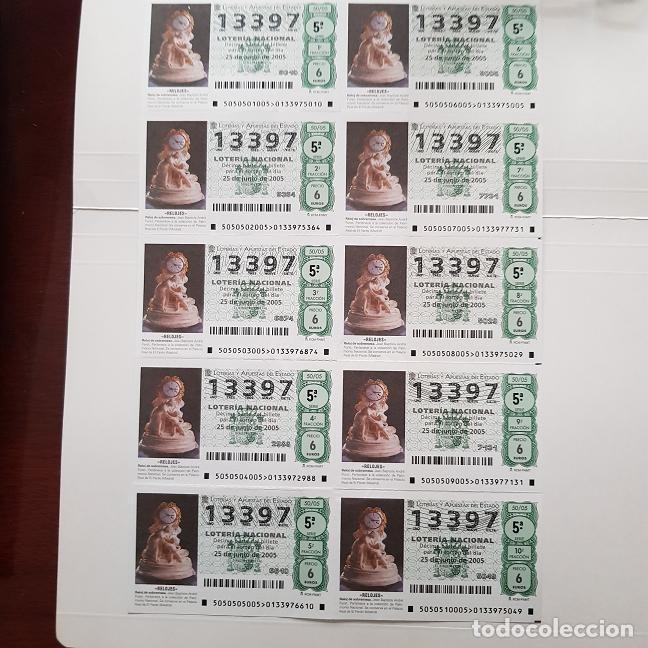 Nationale spanische Lotterie: BILLETE LOTER&Iacute;A NACIONAL, SORTEO 50/05, 2005, RELOJ DE SOBREMESA, N&ordm; 13397, LEER