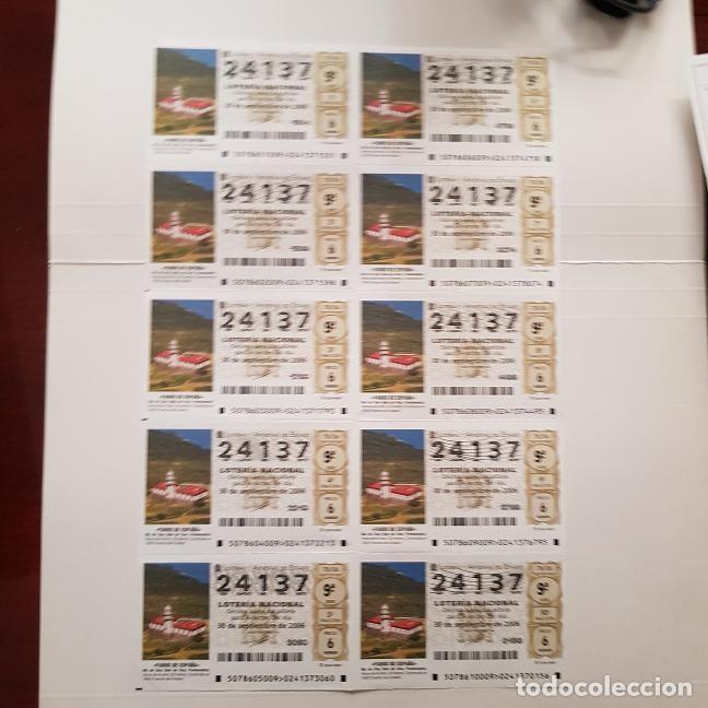 National Spanish Lottery: BILLETE LOTER&Iacute;A NACIONAL, SORTEO 78/06, 30 SEPTIEMBRE 2006, FARO ISLA DE ONS, PONTEVEDRA, N&ordm; 24237
