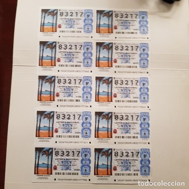 Loter&iacute;a Nacional: BILLETE LOTER&Iacute;A NACIONAL,SORTEO 26/07, 2007,BENIDORM,ADM&Oacute;N.59,AV. ALVAR N&Uacute;&Ntilde;EZ,SEVILLA