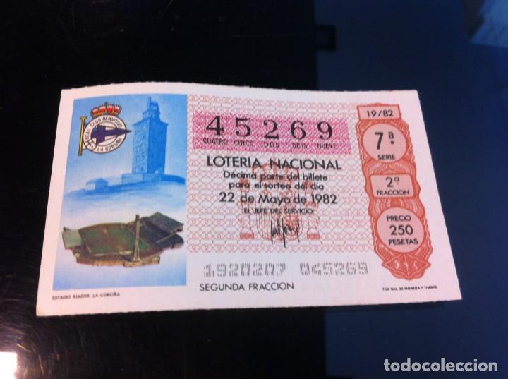 Lotaria Nacional: D&Eacute;CIMO DE LOTER&Iacute;A NACIONAL (ESTADIO RIAZOR, LA CORU&Ntilde;A) 1982. F&Uacute;TBOL