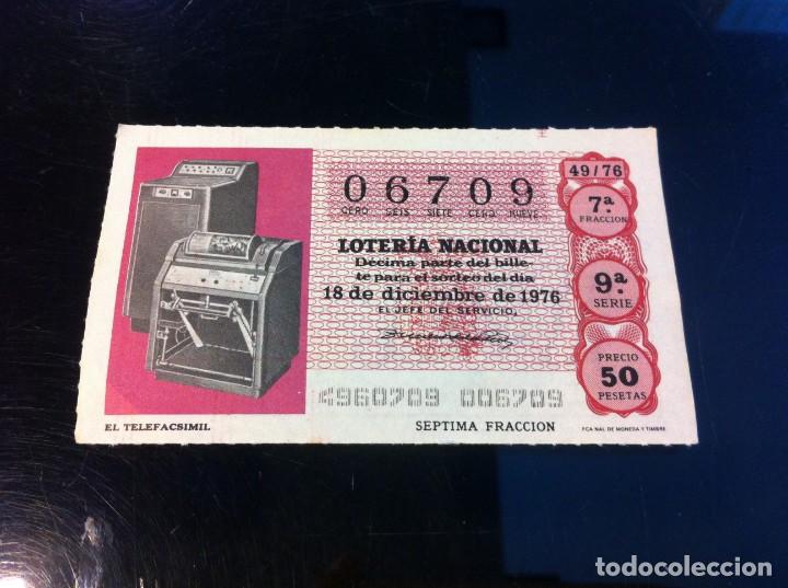 Lotaria Nacional: D&Eacute;CIMO DE LOTER&Iacute;A NACIONAL (EL TELEFACSIMIL) 1976