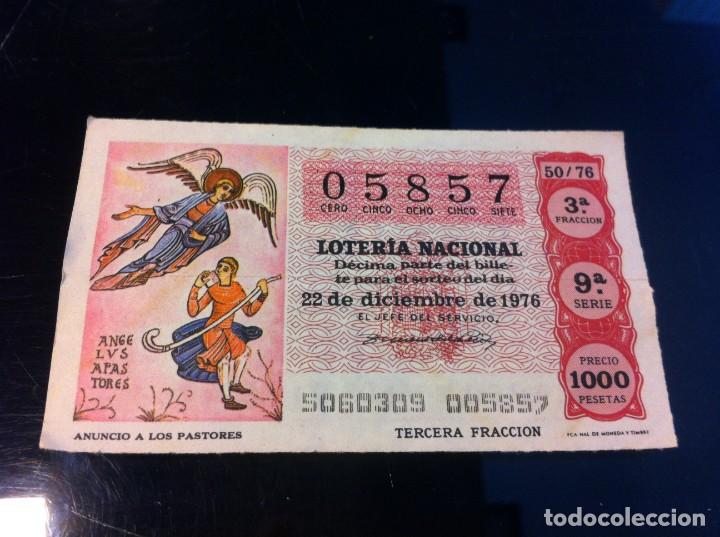 National Spanish Lottery: D&Eacute;CIMO DE LOTER&Iacute;A NACIONAL (ANUNCIO A LOS PASTORES) 1976
