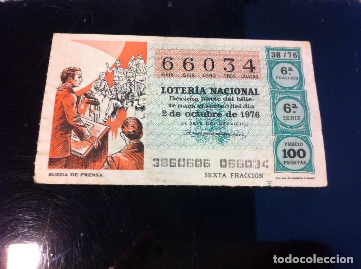 Nationale spanische Lotterie: D&Eacute;CIMO DE LOTER&Iacute;A NACIONAL (RUEDA DE PRENSA) 1976