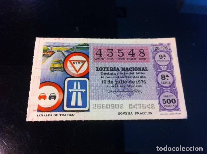 Nationale spanische Lotterie: D&Eacute;CIMO DE LOTER&Iacute;A NACIONAL (SE&Ntilde;ALES DE TR&Aacute;FICO) 1976