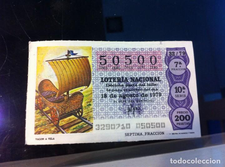 Nationale spanische Lotterie: D&Eacute;CIMO DE LOTER&Iacute;A NACIONAL (VAG&Oacute;N A VELA) 1979