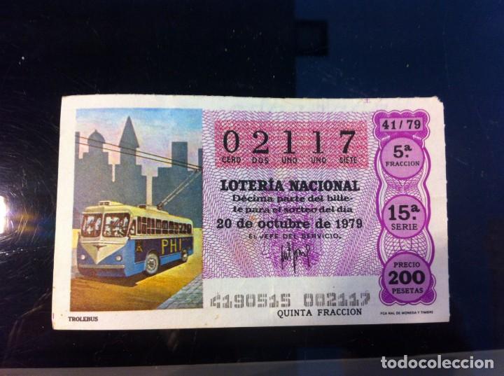 Nationale spanische Lotterie: D&Eacute;CIMO DE LOTER&Iacute;A NACIONAL (TROLEBUS) 1979