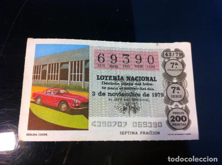 Nationale spanische Lotterie: D&Eacute;CIMO DE LOTER&Iacute;A NACIONAL (BERLINA COUPE) 1979