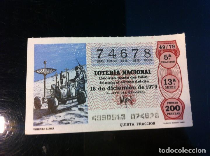 Nationale spanische Lotterie: D&Eacute;CIMO DE LOTER&Iacute;A NACIONAL (VEH&Iacute;CULO LUNAR) 1979