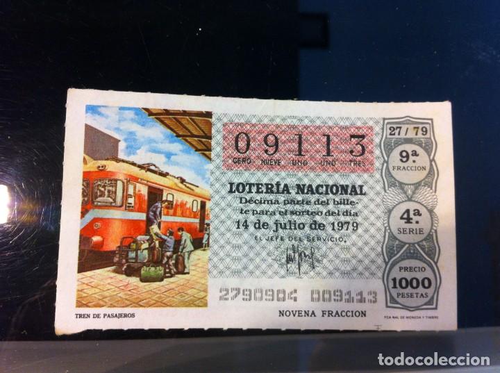 Lotaria Nacional: D&Eacute;CIMO DE LOTER&Iacute;A NACIONAL (TREN DE PASAJEROS) 1979