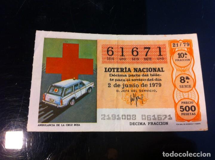 National Spanish Lottery: D&Eacute;CIMO DE LOTER&Iacute;A NACIONAL (AMBULANCIA DE LA CRUZ ROJA) 1979