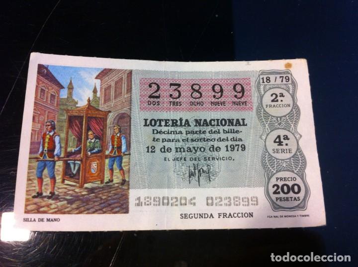 Nationale spanische Lotterie: D&Eacute;CIMO DE LOTER&Iacute;A NACIONAL (SILLA DE MANO) 1979