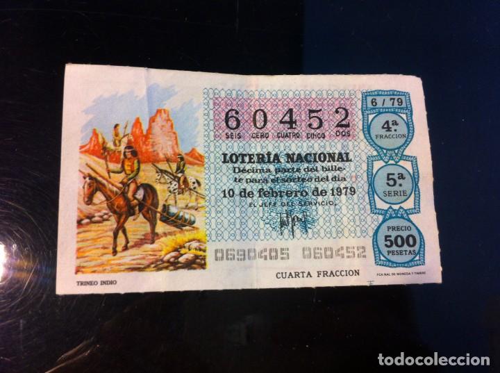 Nationale spanische Lotterie: D&Eacute;CIMO DE LOTER&Iacute;A NACIONAL (TRINEO INDIO) 1979