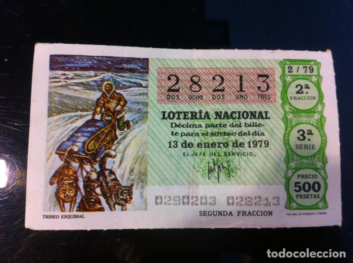 Nationale spanische Lotterie: D&Eacute;CIMO DE LOTER&Iacute;A NACIONAL (TRINEO ESQUIMAL) 1979