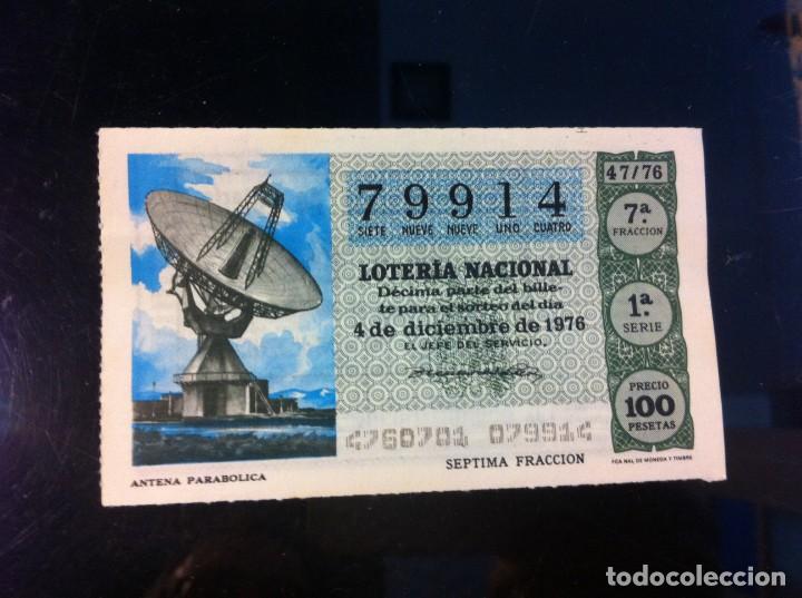 National Spanish Lottery: D&Eacute;CIMO DE LOTER&Iacute;A NACIONAL (ANTENA PARAB&Oacute;LICA) 1976