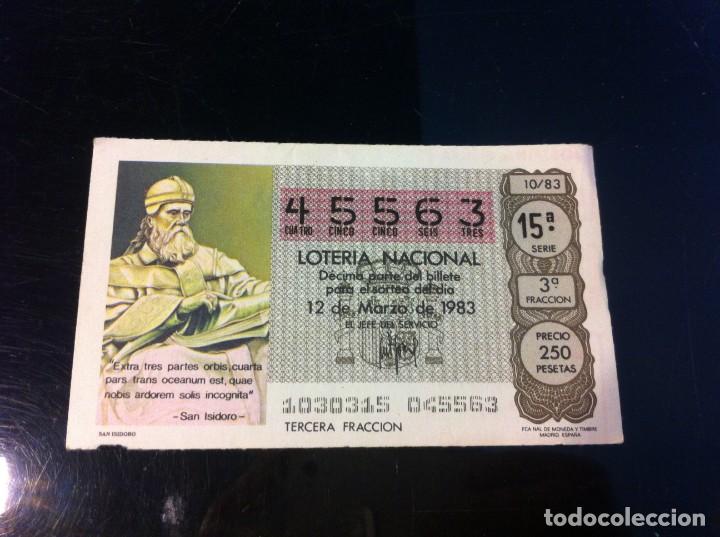 National Spanish Lottery: D&Eacute;CIMO DE LOTER&Iacute;A NACIONAL (SAN ISIDORO) 1983
