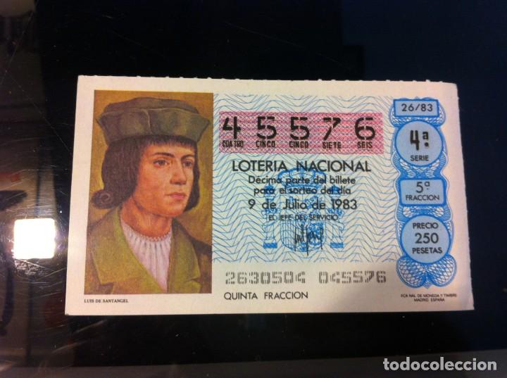 Lotaria Nacional: D&Eacute;CIMO DE LOTER&Iacute;A NACIONAL (LUIS DE SANTANGEL) 1983