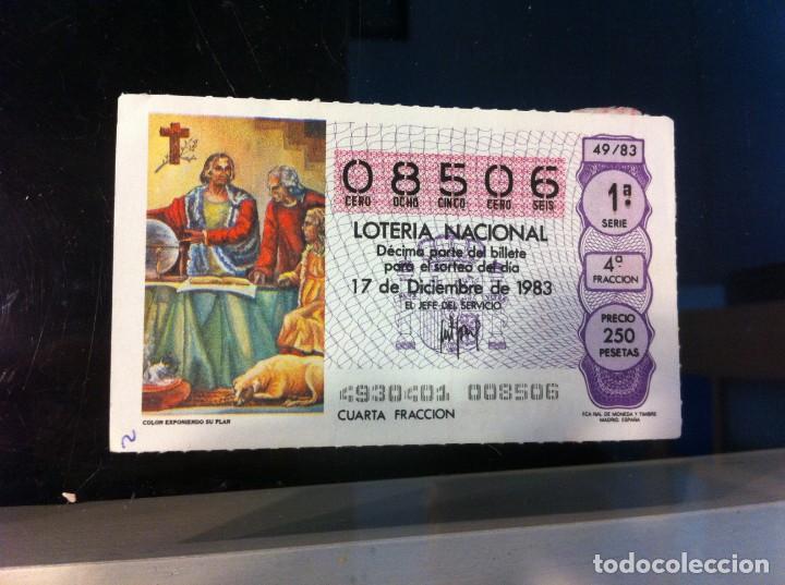 Nationale spanische Lotterie: D&Eacute;CIMO DE LOTER&Iacute;A NACIONAL (COL&Oacute;N EXPONIENDO SU PLAN) 1983