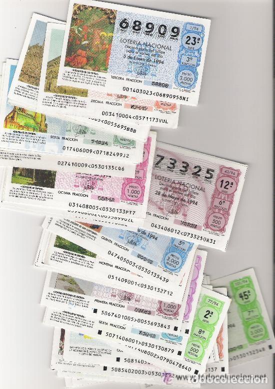 Nationale spanische Lotterie: LOTE DE 1000 DECIMOS DIFERENTES DE LOTERIA NACIONAL EN NUMERICA ENTRE 50000 - 99999