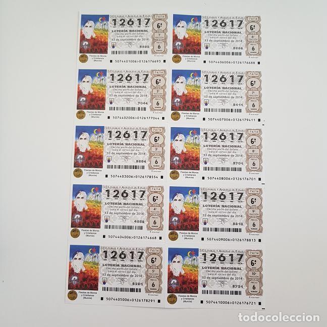 Loterie Nationale: BILLETE LOTER&Iacute;A NACIONAL, SORTEO 74/14, 2014, MOROS Y CRISTIANOS-MURCIA , N&ordm; 12617