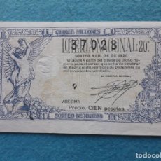 Lotería Nacional: DÉCIMO. SORTEO Nº: 36 DE 1926.. Lote 141689306