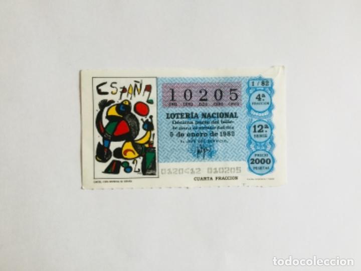 Loter&iacute;a nacional: D&eacute;cimo Loter&iacute;a Nacional, Enero 1982. Copa Mundial Espa&ntilde;a. Admon. Zaragoza