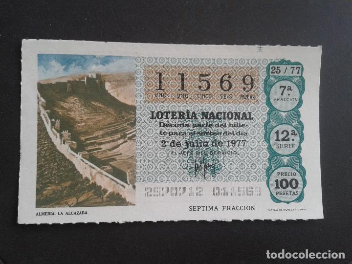 Loter&iacute;a Nacional: DECIMO DE LOTERIA NACIONAL.02/07/1977