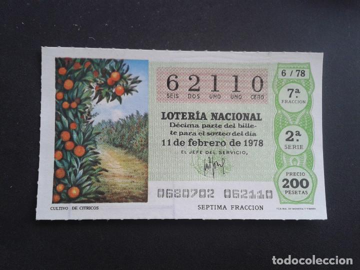Loter&iacute;a Nacional: DECIMO DE LOTERIA NACIONAL.11/02/1978